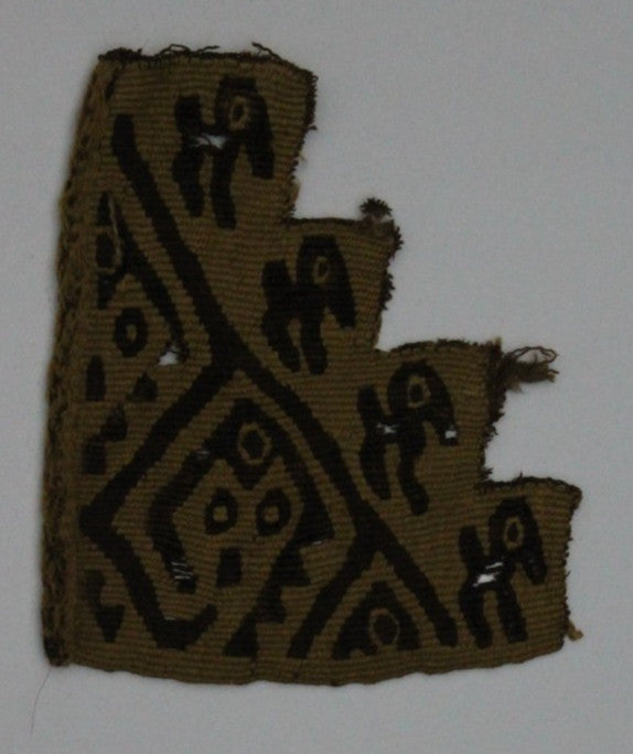 Pre Columbian Authentic Artifact Frameable Textile Border Chancay Peru COA 32