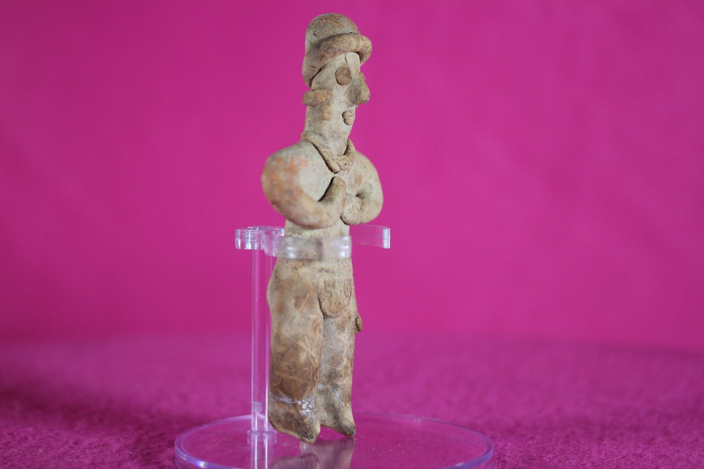 Authentic Pre Columbian Artifact Tomb Figure Colima Mexico 100 BC-250 AD COA 140