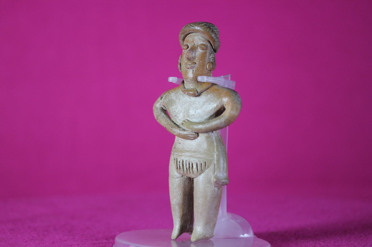 Pre Columbian Artifact Colima Figure Mexico 300BC-300AD Certified COA J32