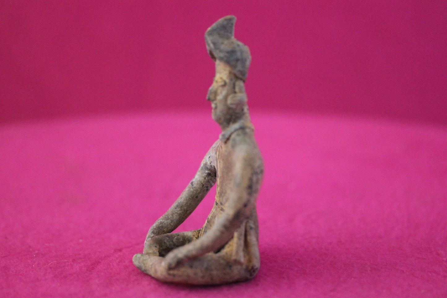 Pre Columbian Artifact Authentic Male Seated Tomb Figure Colima Mexico COA 192