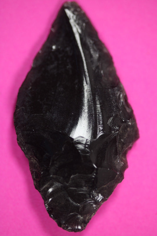 Authentic Pre Columbian Artifact Aztec Arrowhead Battle of Mexico City COA 18