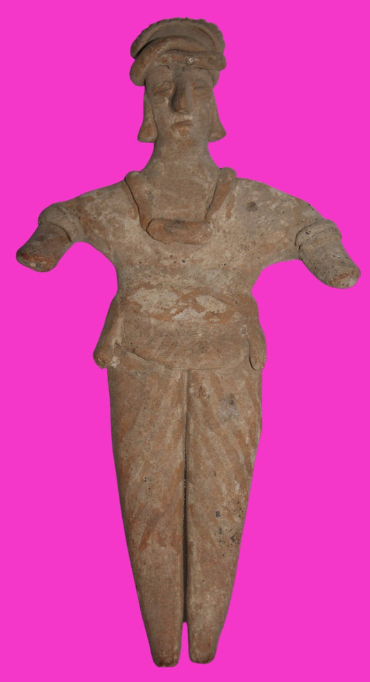 Pre Columbian Artifact 7 inch Shaft Tomb Figure Colima Mexico 100 BC COA 260