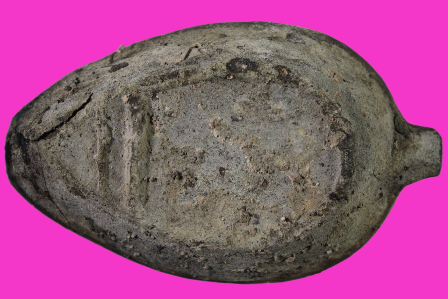 Oil Lamp Holy Land Ancient Artifact Jesus Christ Home Israel 300-600 AD COA 71