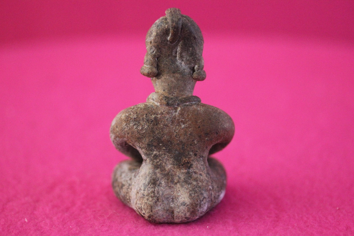 Authentic Pre Columbian Artifact Male Seated Tomb Figure Colima Mexico COA 193