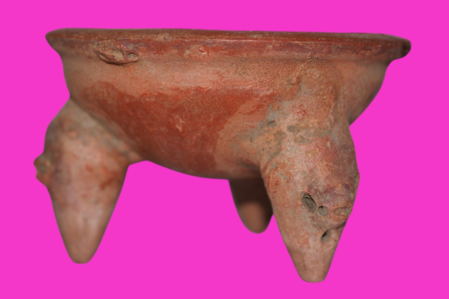 Pre Columbian Authentic Artifact Tripod Bowl Watershed Area Costa Rica COA J86