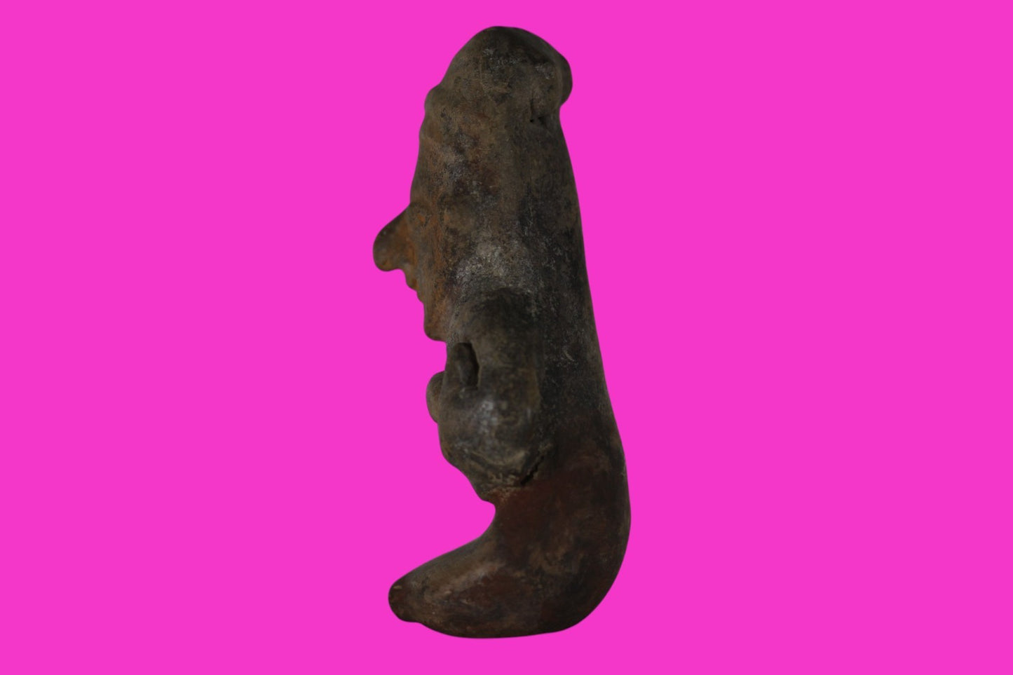 Pre Columbian Authentic Artifact Bahia Whistle Figure Ecuador 500BC-500AD COAJ44