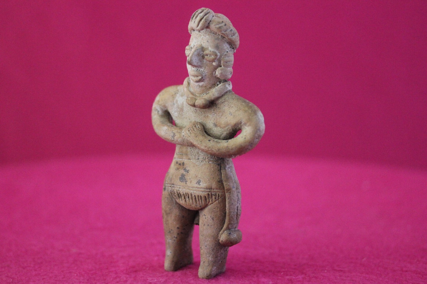 Authentic Pre Columbian Artifact Tomb Figure Colima Mexico 100 BC-250 AD COA 172