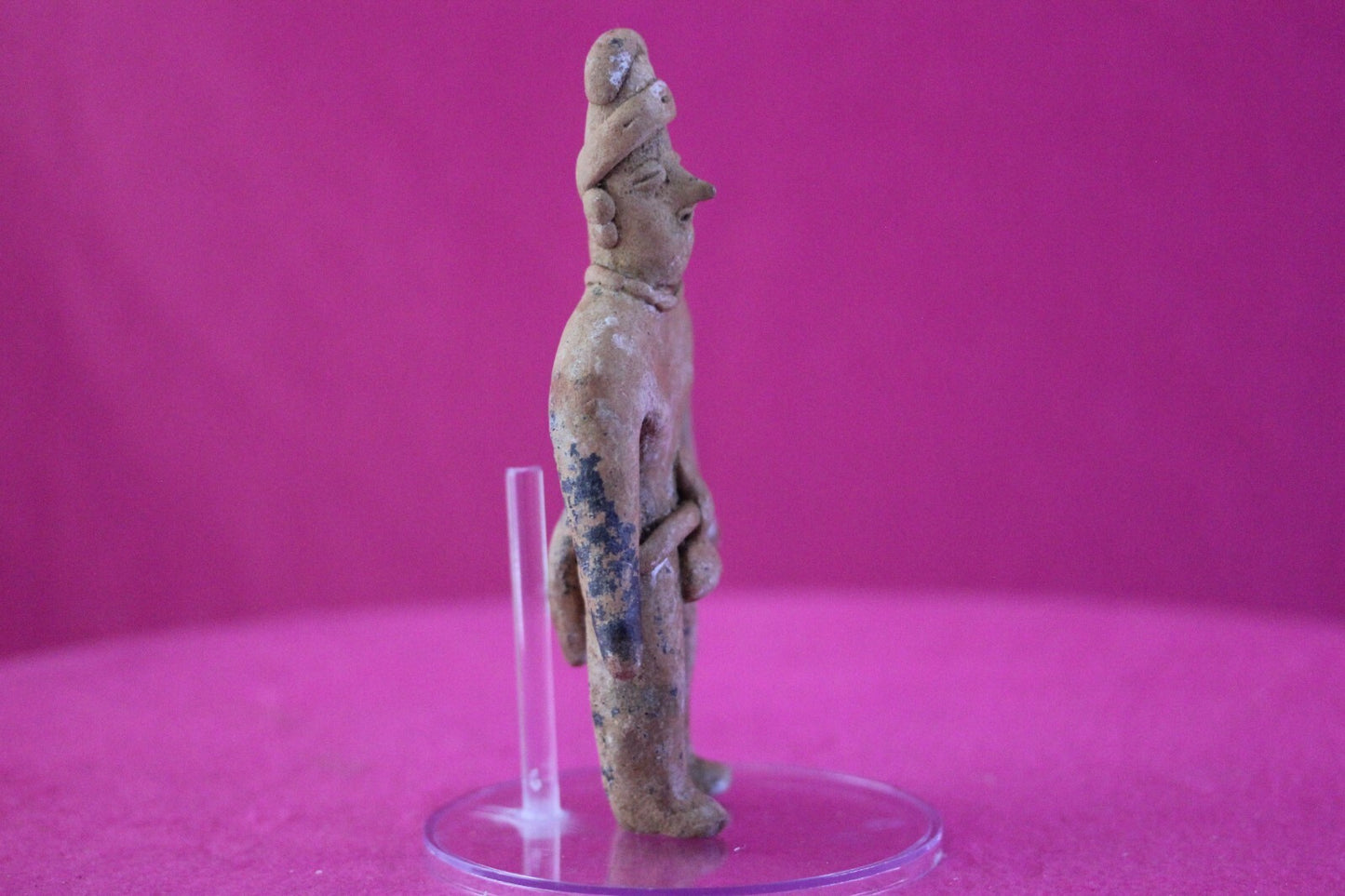 Authentic Pre Columbian Artifact Tomb Figure Colima Mexico 100 BC-250 AD COA 163