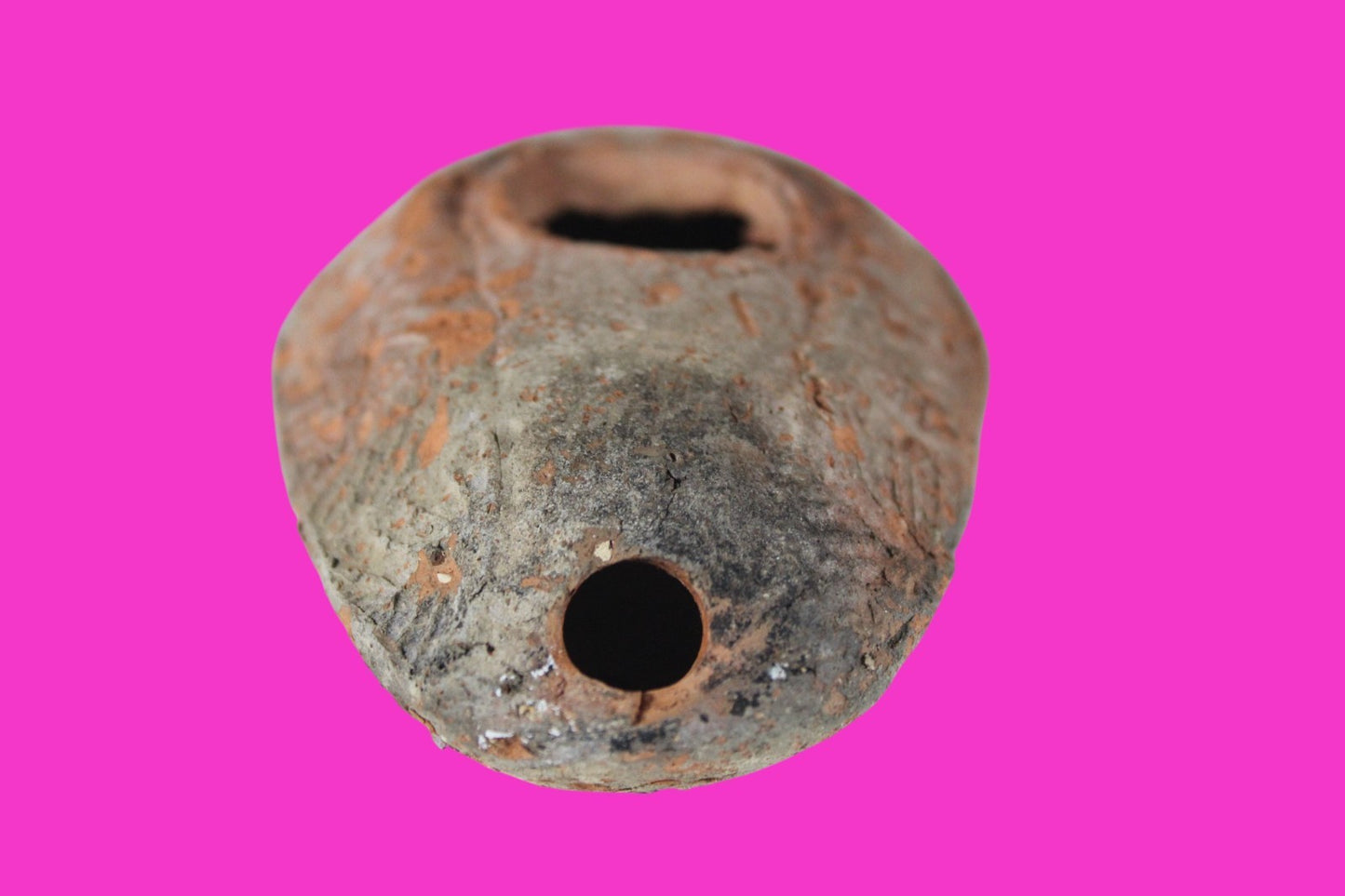 Oil Lamp Holy Land Ancient Artifact Jesus Christ Home Israel 300-600 AD COA 101