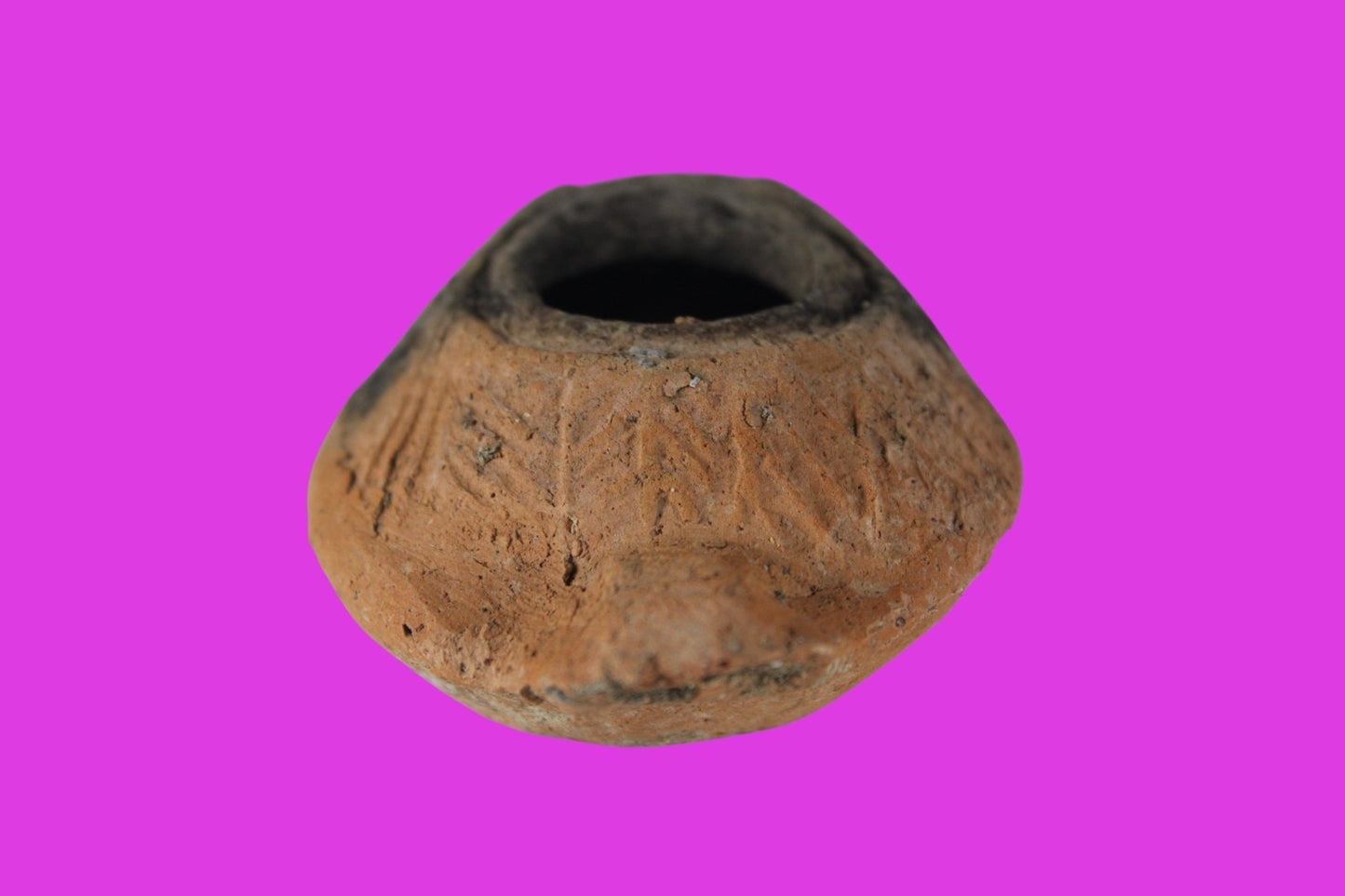 Ancient Holy Land Oil Lamp Artifact Jesus Christ Home Israel 300-600 AD COA 133