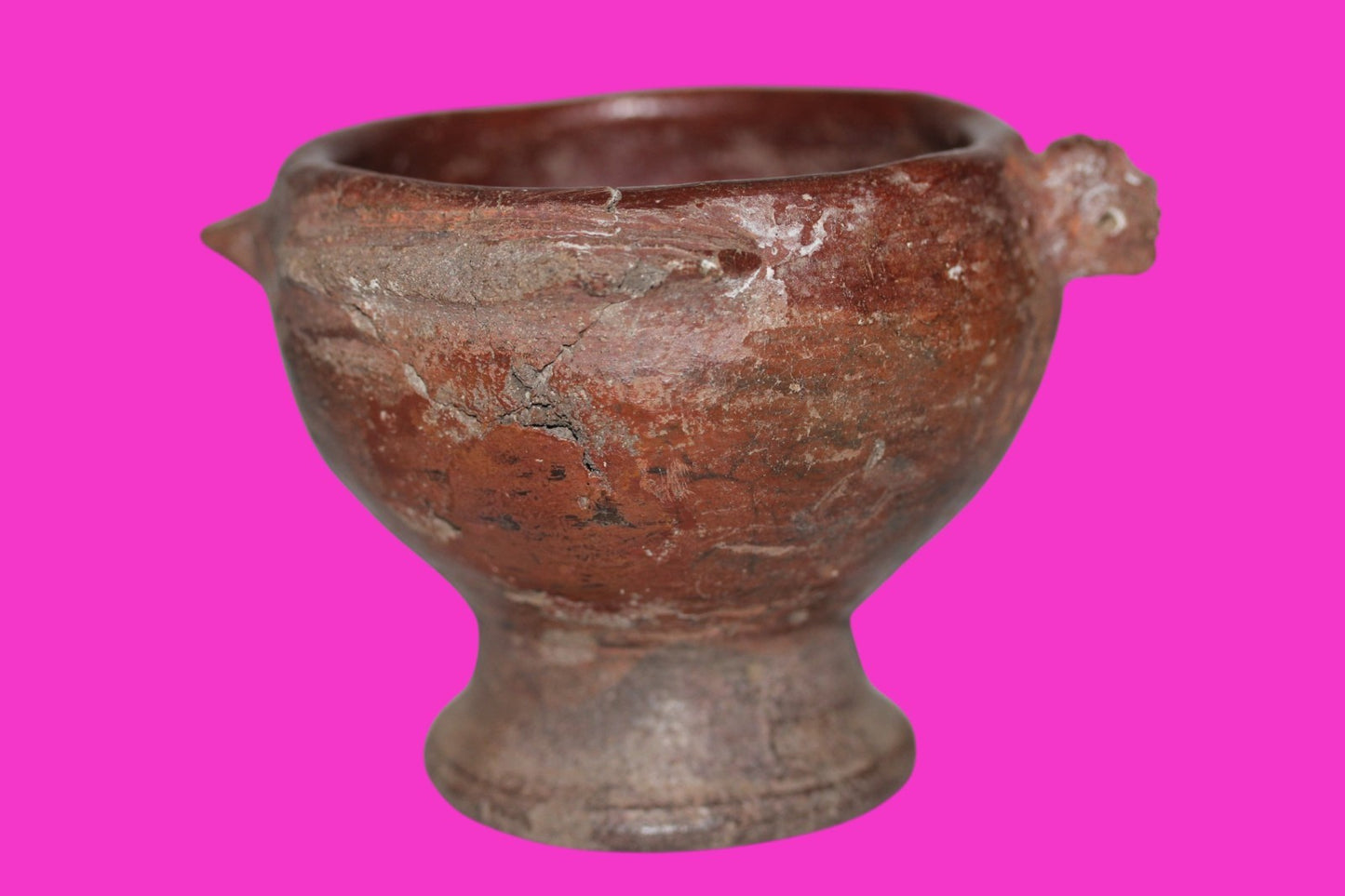 Pre Columbian Artifact Authentic Pedestal Bowl Watershed Costa Rica COA J97
