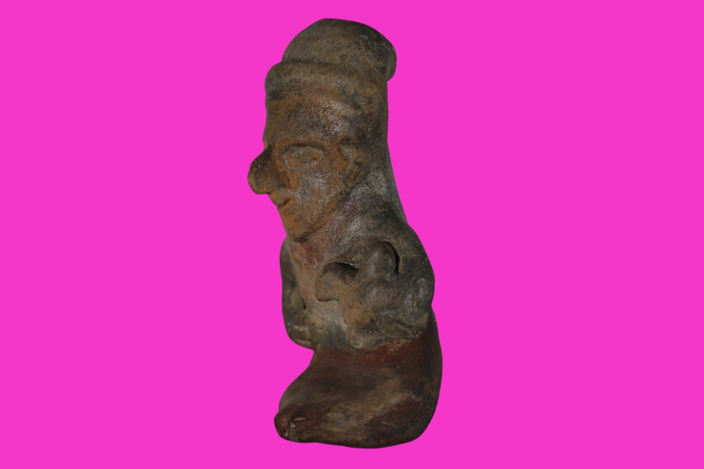 Pre Columbian Authentic Artifact Bahia Whistle Figure Ecuador 500BC-500AD COAJ44