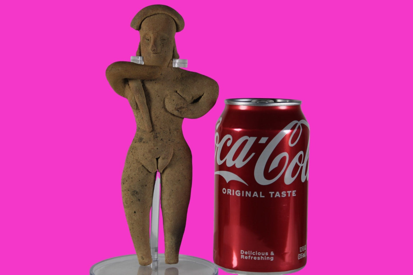 Pre Columbian Artifact 7 Inch Tall Shaft Tomb Figure Colima Mexico 100BC COA 283