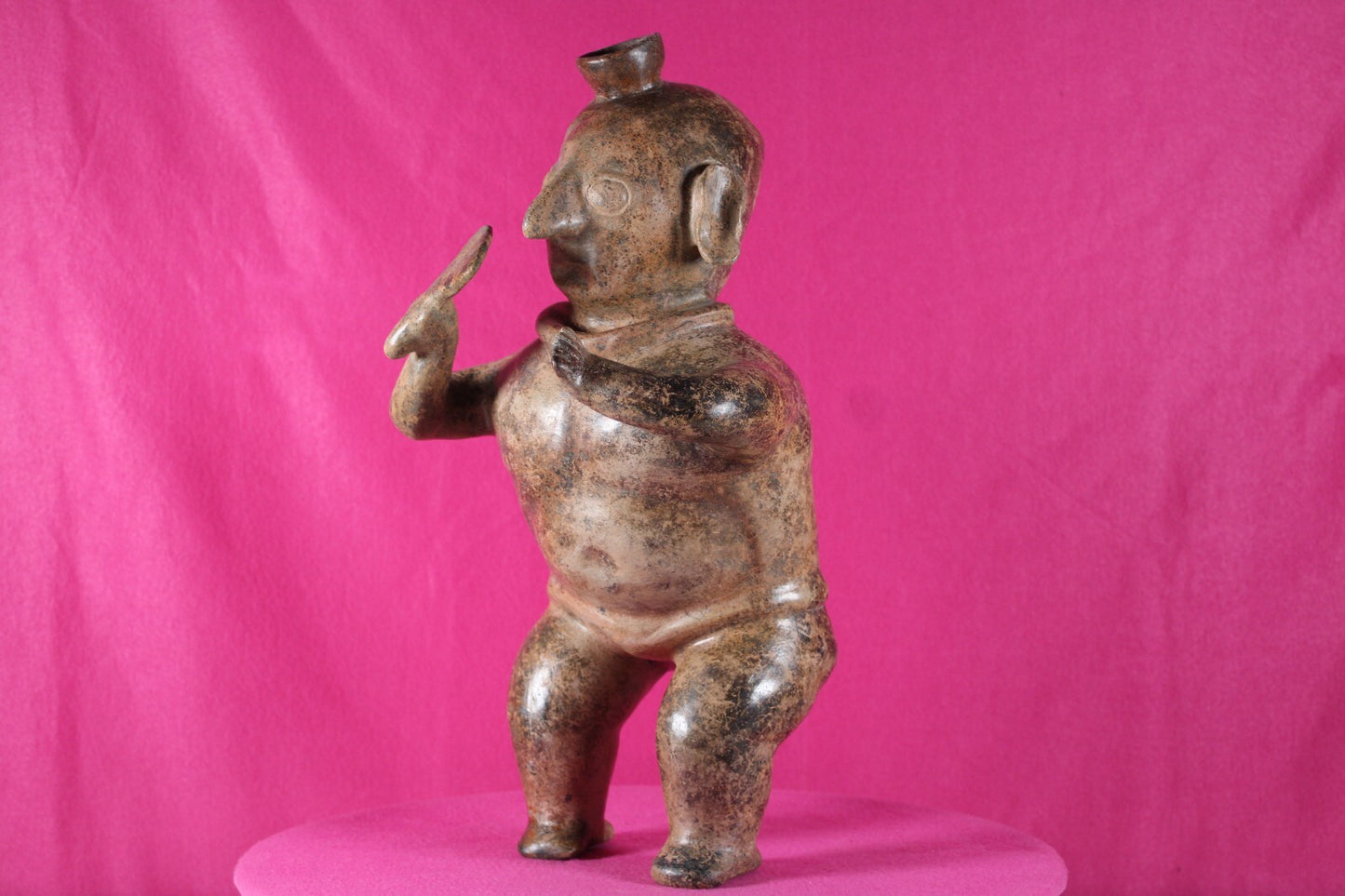 Ex Museum President Authentic Pre Columbian Artifact Giant Colima Dancer COA T06