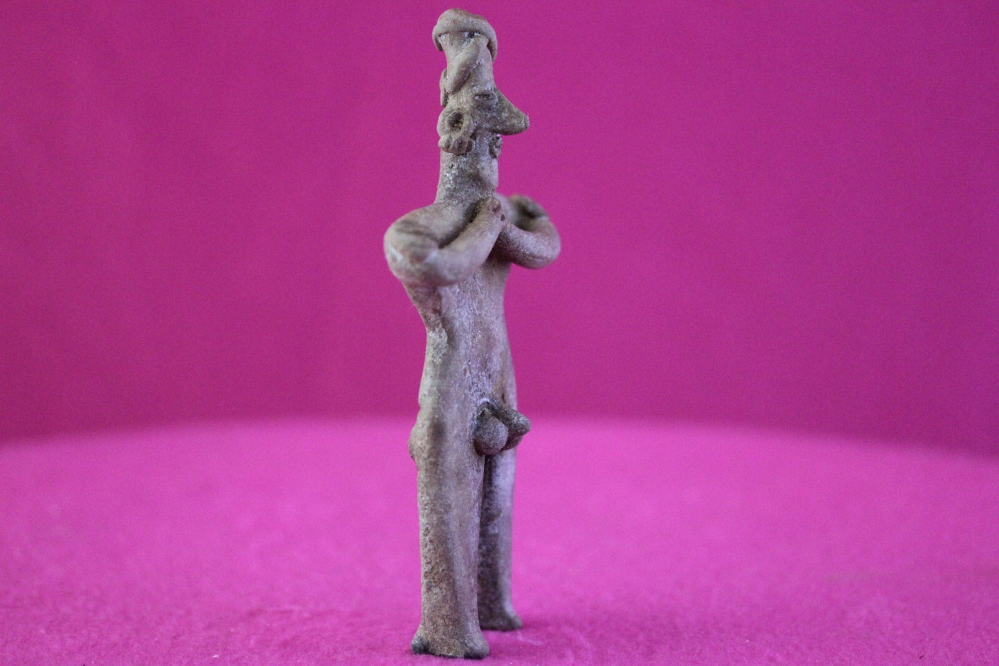 Authentic Pre Columbian Artifact Tomb Figure Colima Mexico 100 BC-250 AD COA 174