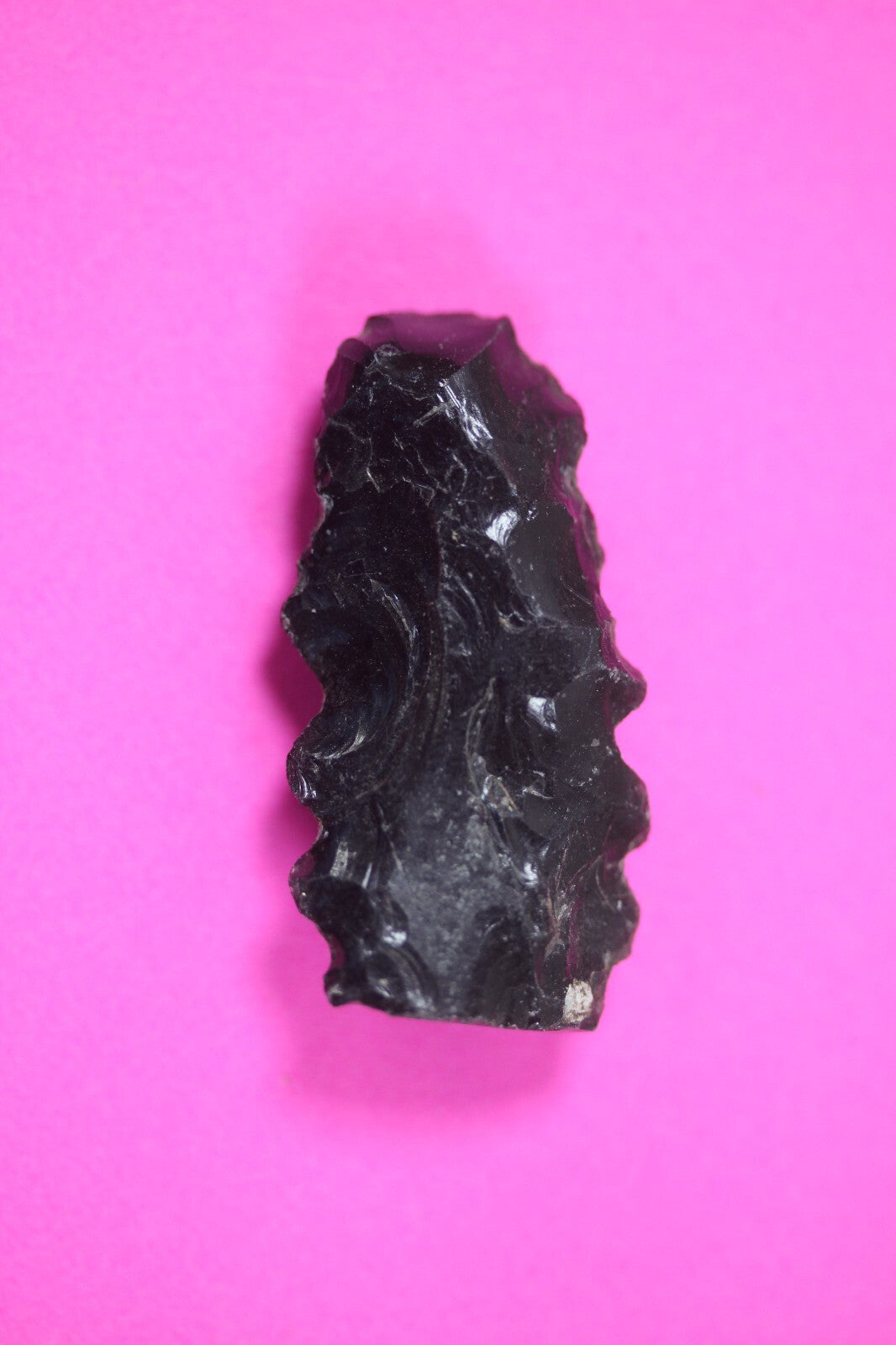 Pre Columbian Artifact Authentic Aztec Arrowhead Battle of Mexico City COA 73