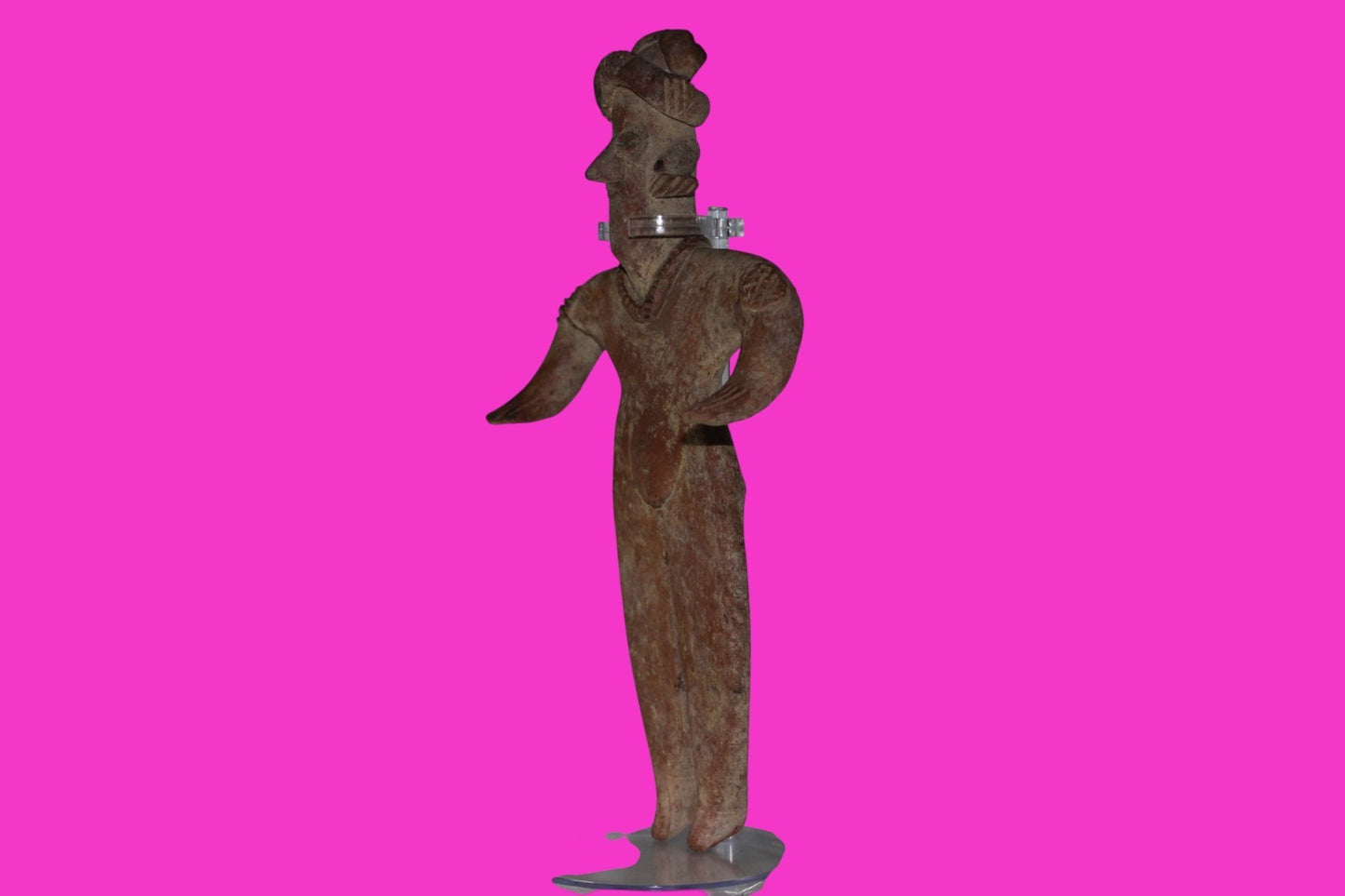 Pre Columbian Artifact 9 in Female Shaft Tomb Figure Colima Mexico 100BC COA 275