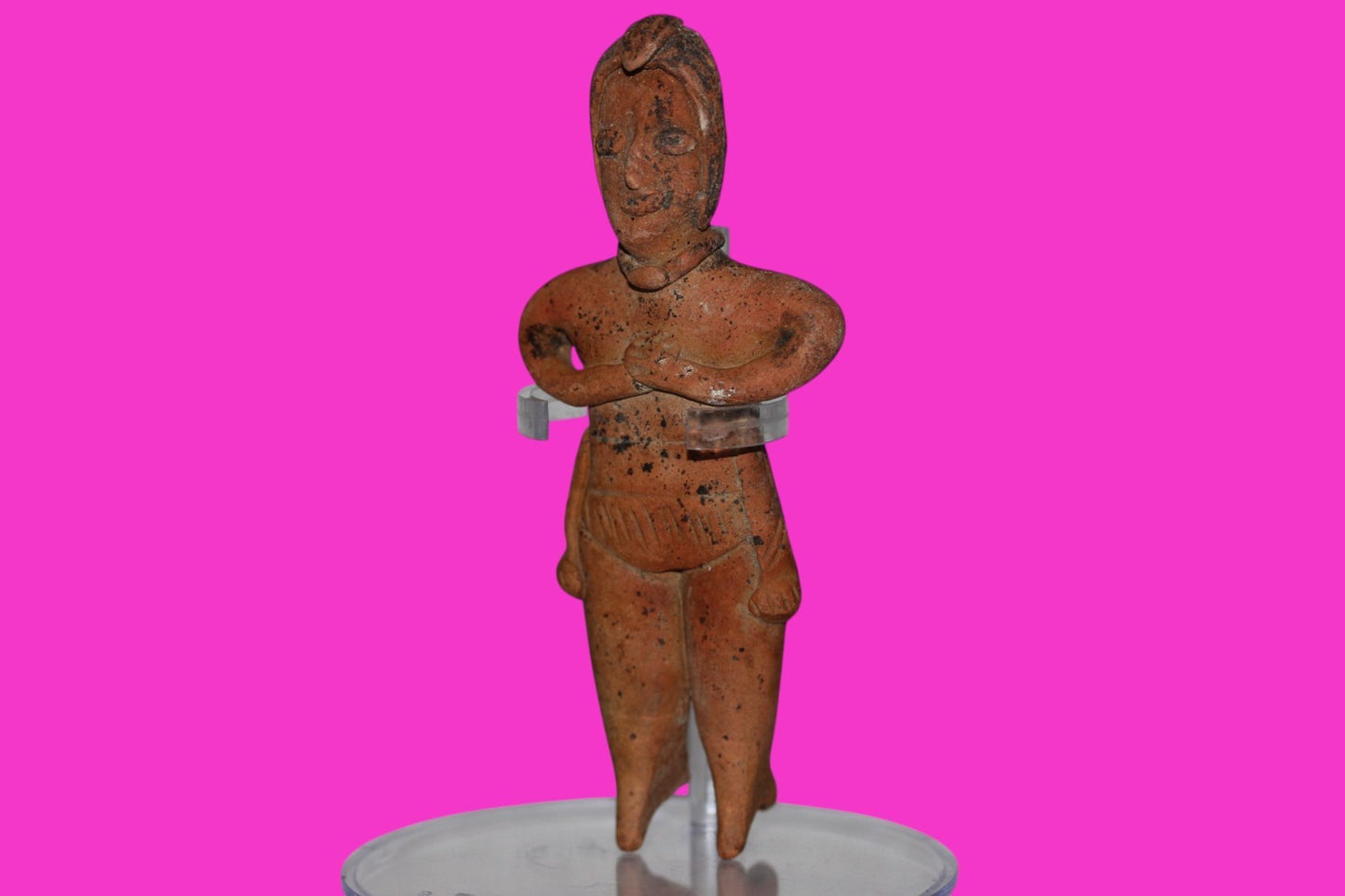 Authentic Pre Columbian Artifact Pretty Lady Tomb Figure Colima Mexico COA 17