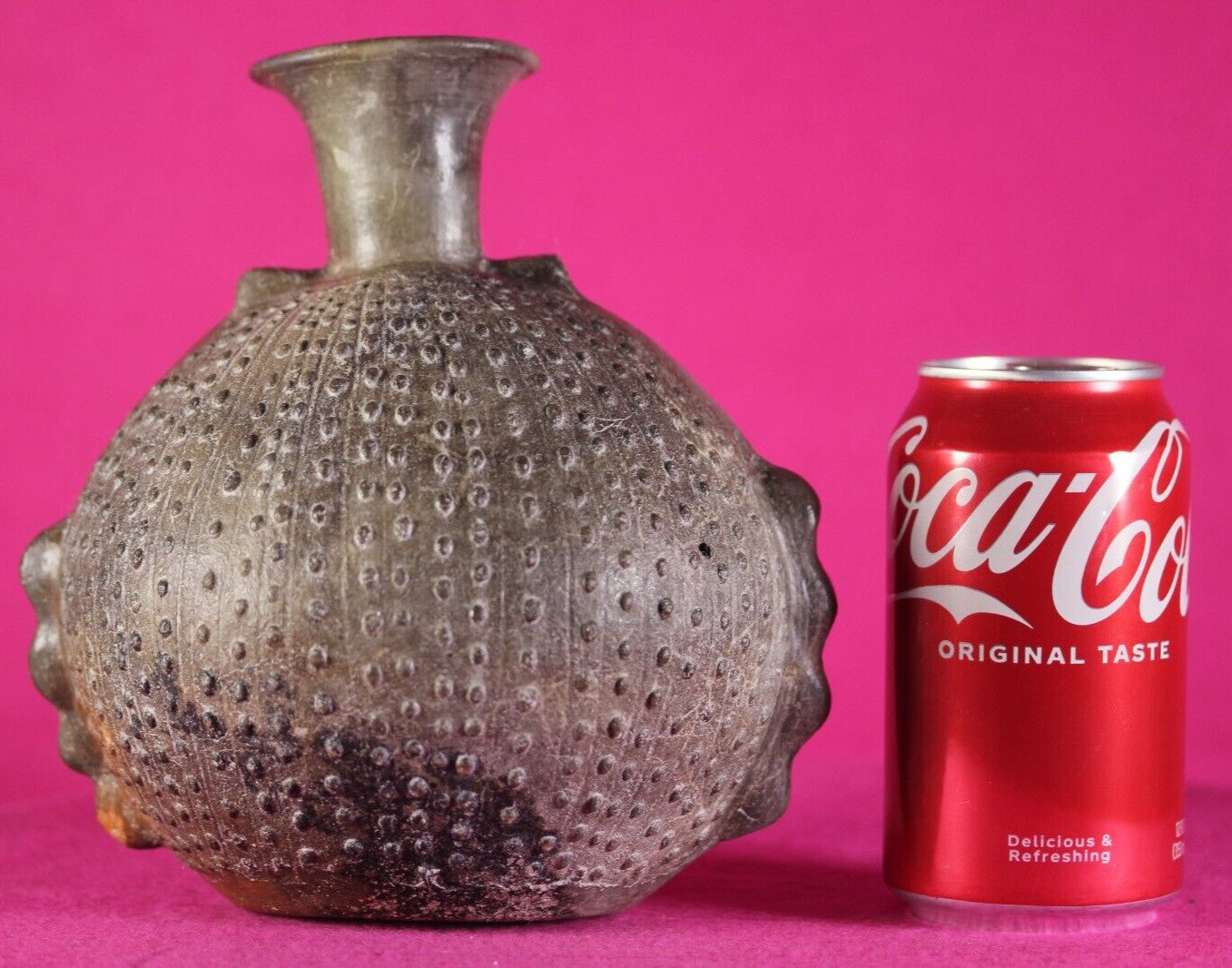 Pre Columbian Artifact Chimu Stippled Pottery Jar 850 AD-1470 AD Peru COA J48