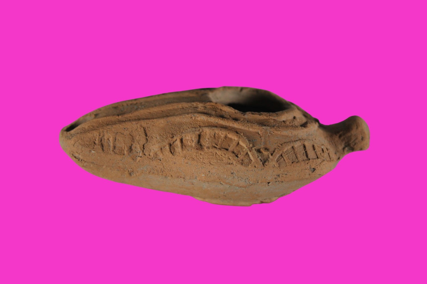 Ancient Holy Land Oil Lamp Artifact Jesus Christ Homeland 100BC-400AD COA 22