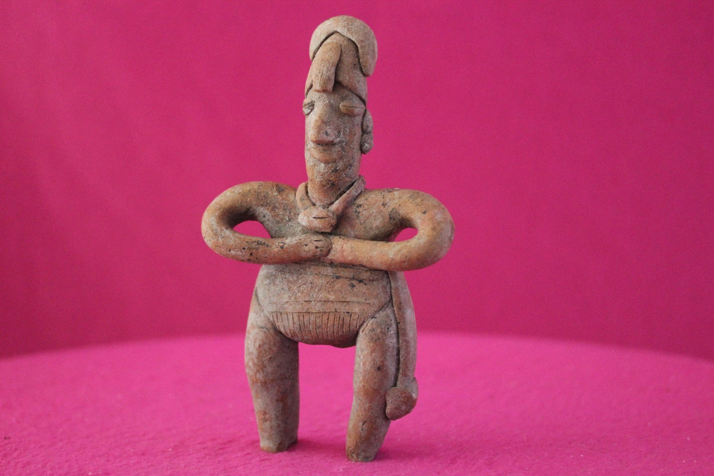 Pre Columbian Authentic Artifact Male Shaman Tomb Figure Colima Mexico COA 200