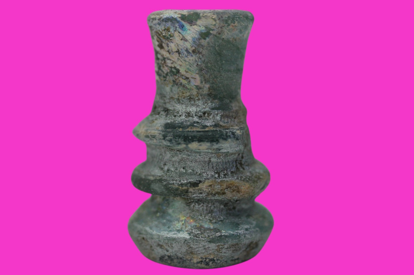 Authentic Persian Artifact Glass Bottle 900-1000 AD Silk Road Hoard COA J29