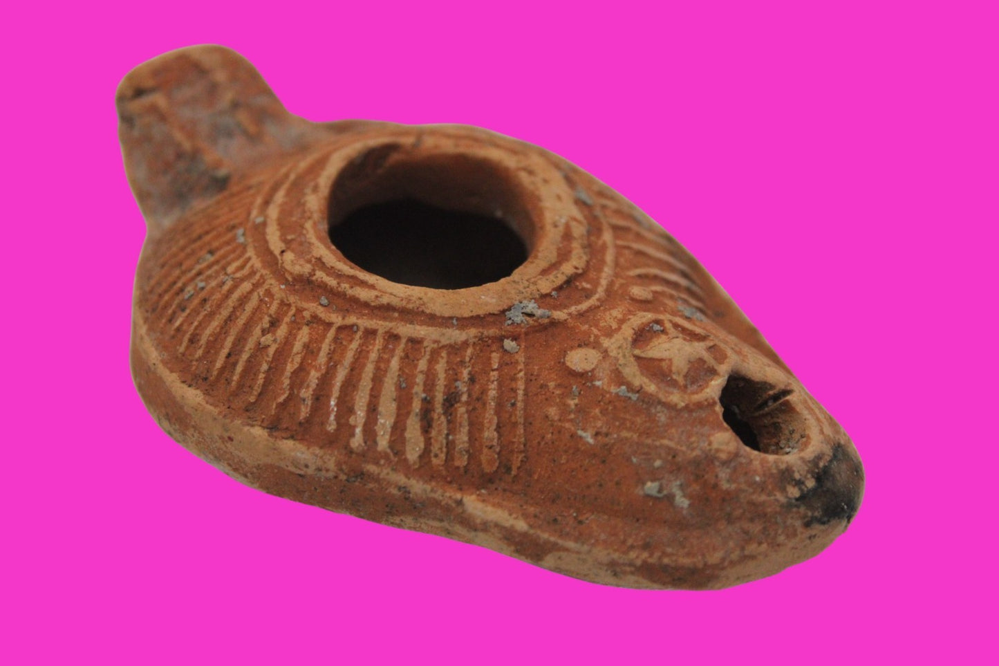 Ancient Holy Land Oil Lamp Artifact From Jesus Christ Home Land 100-500AD COA 64