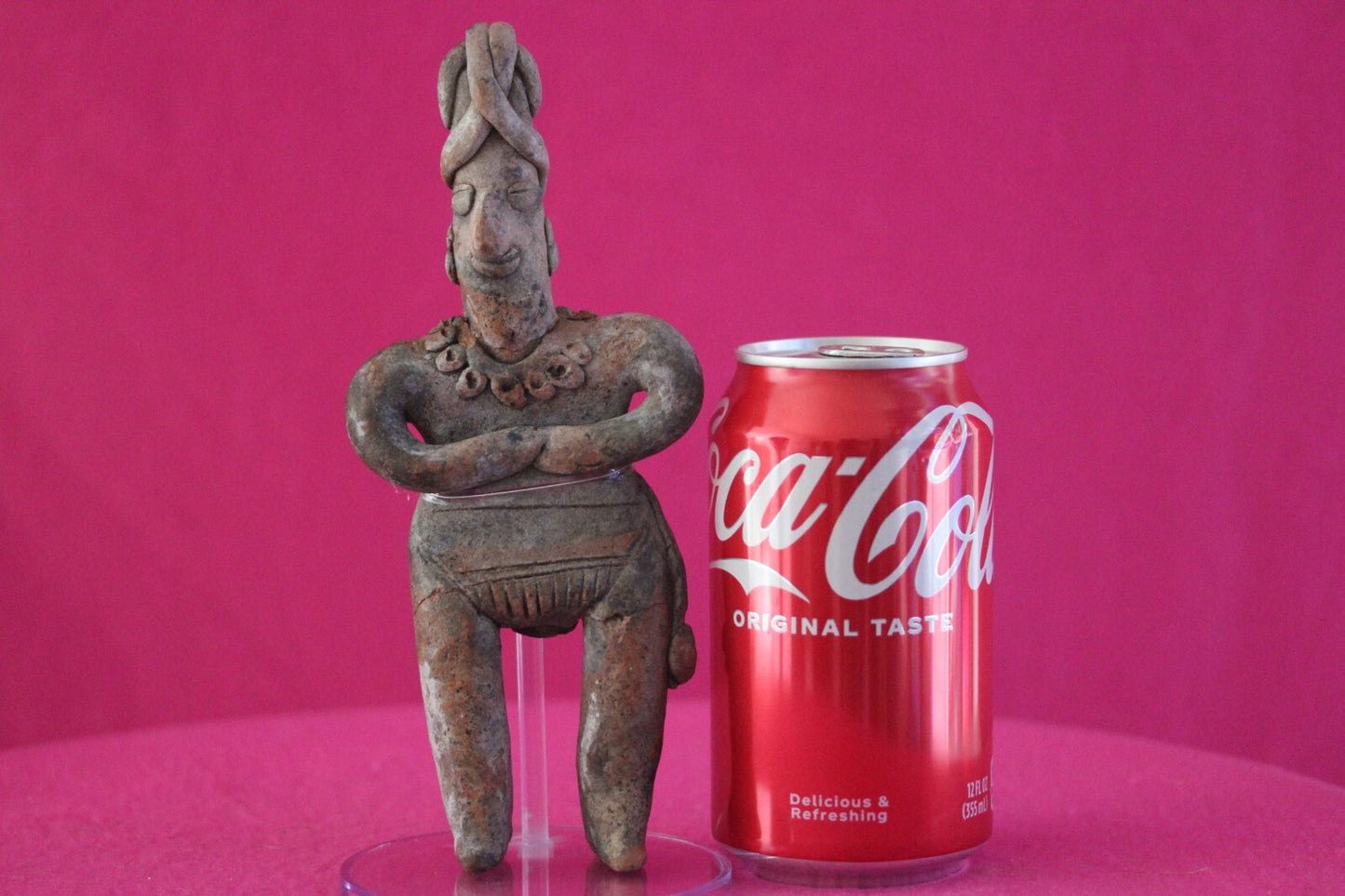 Authentic Pre Columbian Artifact Tomb Figure Colima Mexico 100 BC-250 AD COA 161