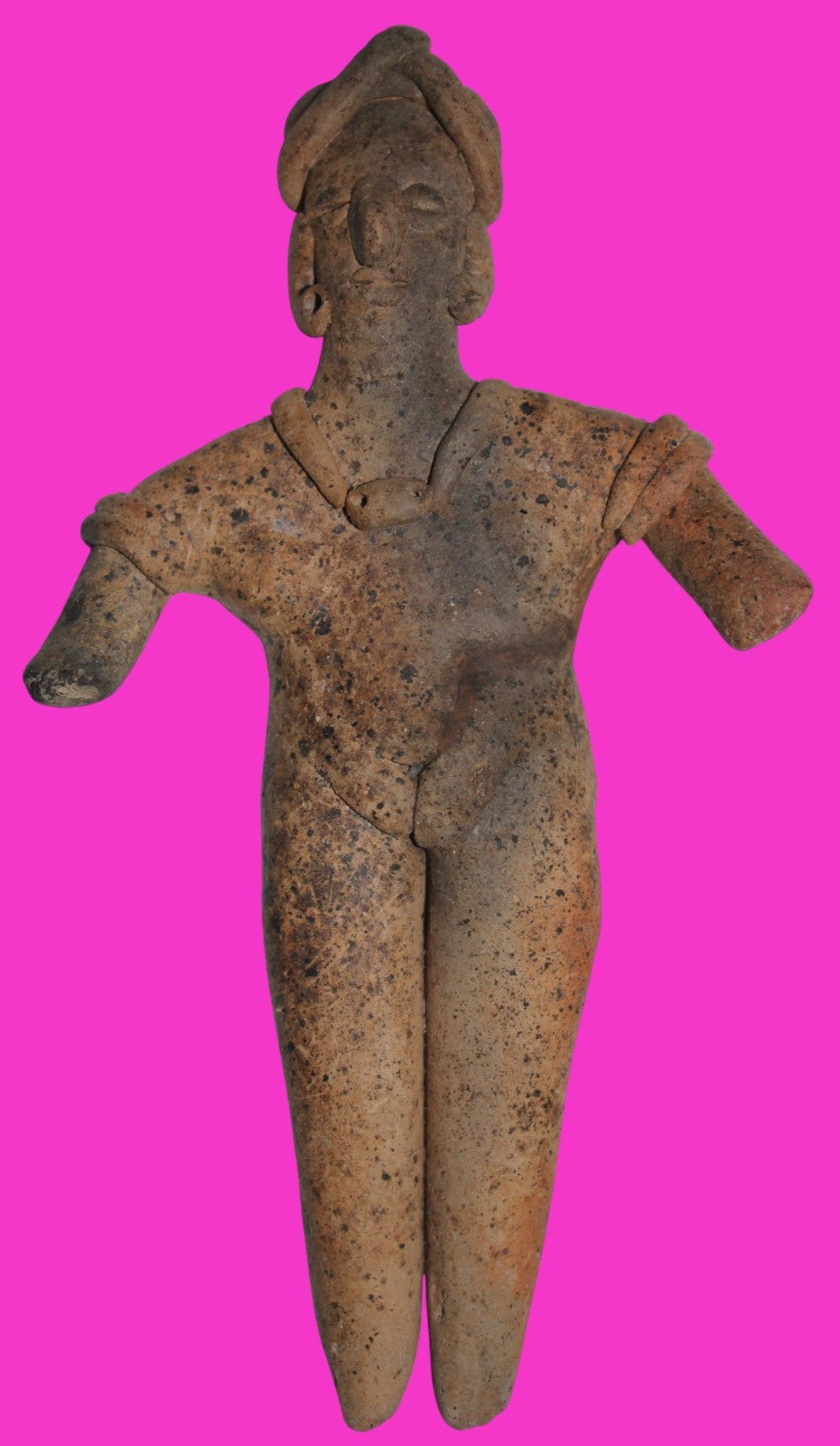 Pre Columbian Artifact 6 Inch Female Tomb Figure Colima Mexico 100 BC COA 242