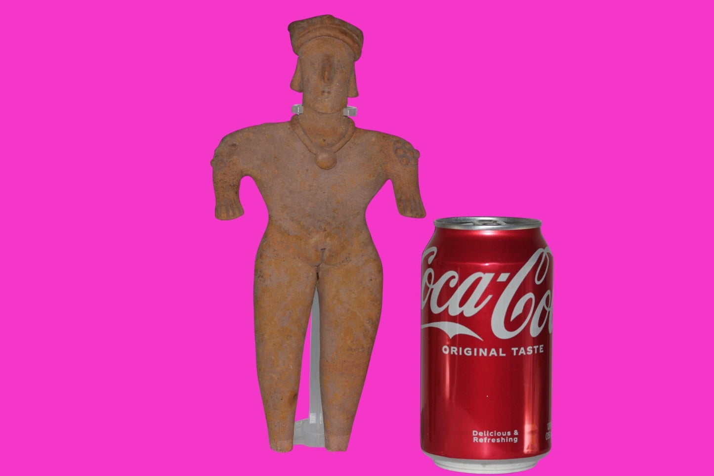 Pre Columbian Artifact 8in Female Shaman Tomb Figure Colima Mexico 100BC COA 254