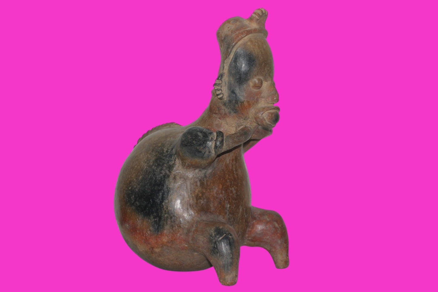 Pre Columbian Artifact Authentic Bloated Figure Jalisco Mexico 300 BC COA 218