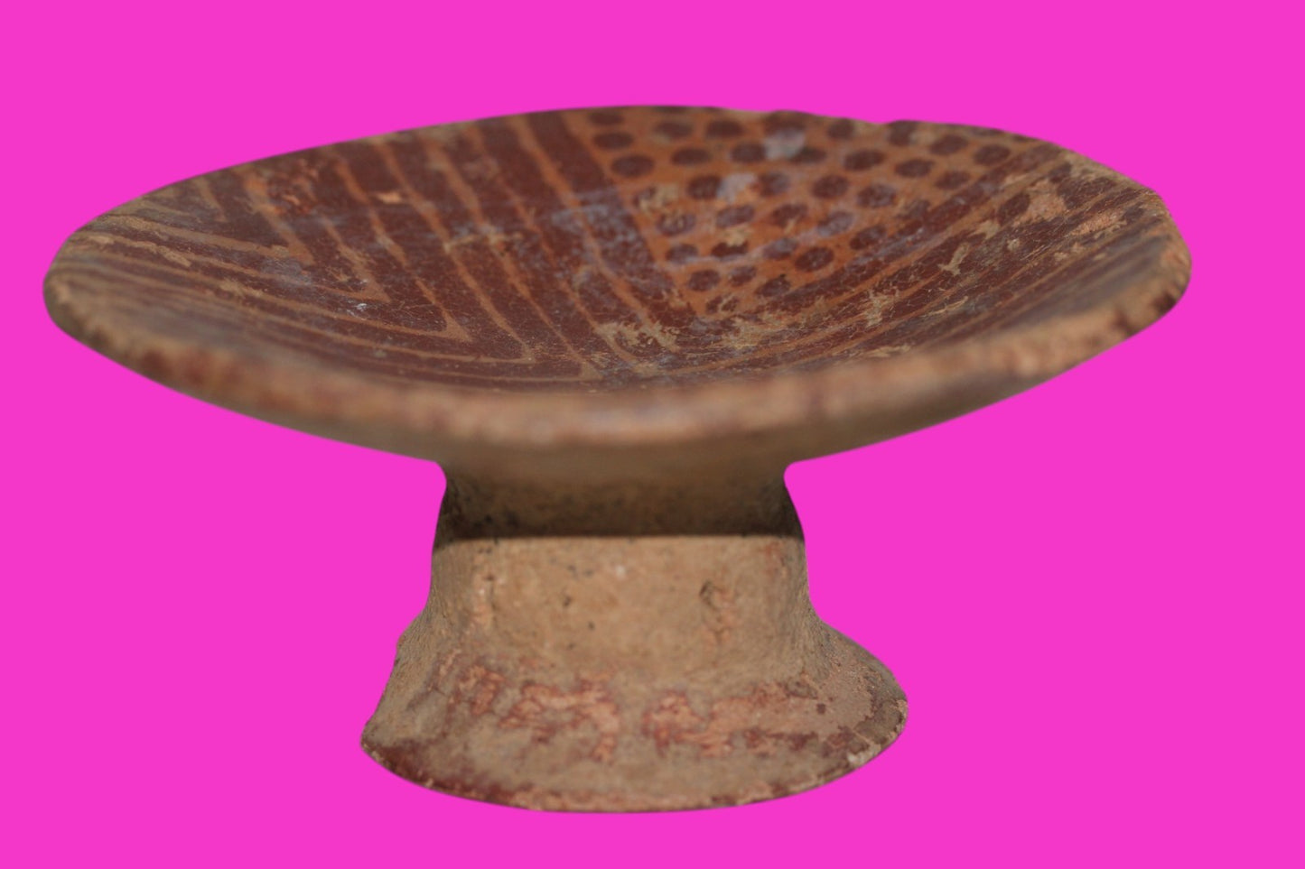 Pre Columbian Artifact Authentic Pedestal Bowl Narino Columbia 1000 AD COA J100