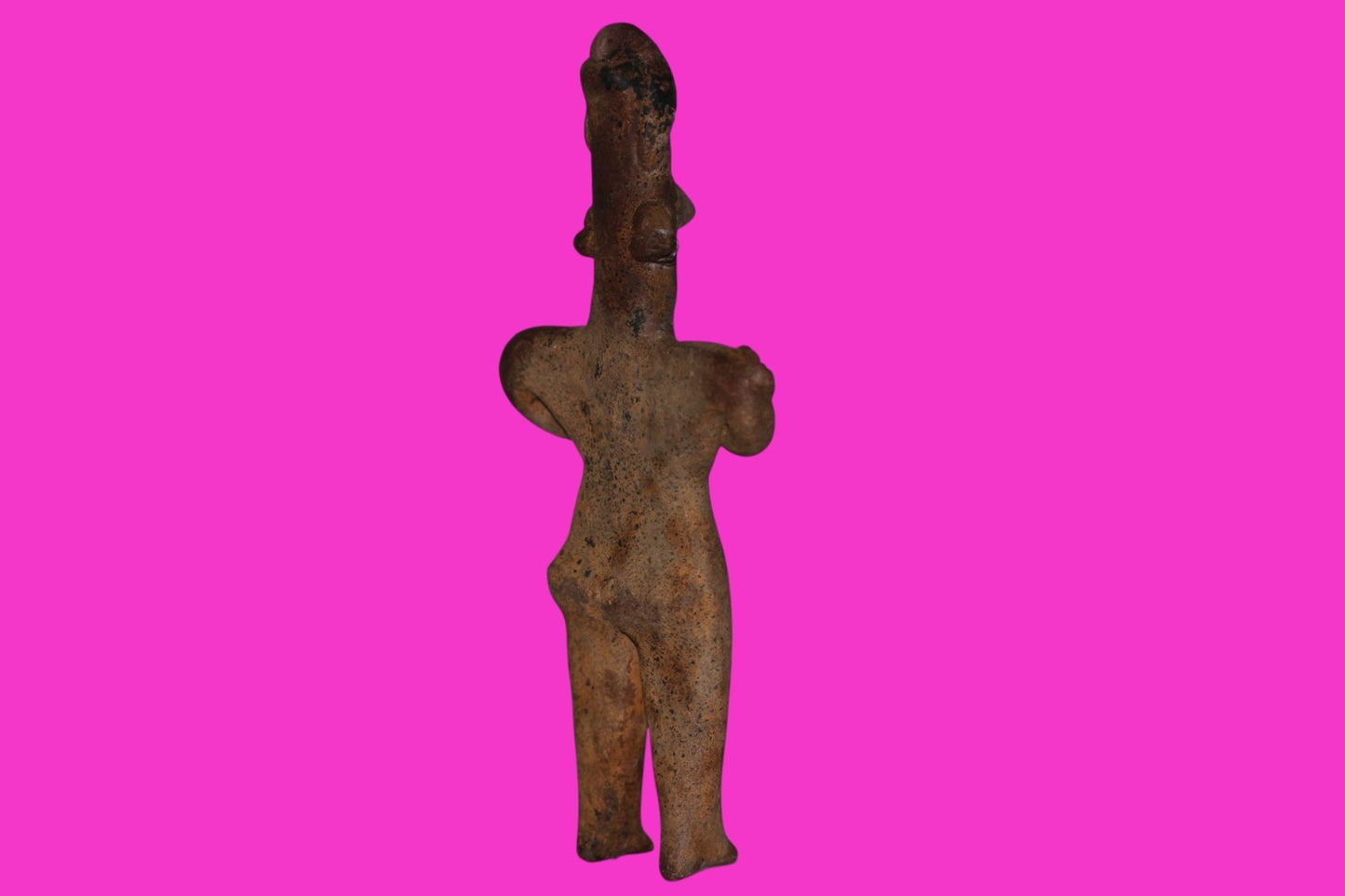 Authentic Pre Columbian Artifact Male Shaman Tomb Figure Colima Mexico COA 18