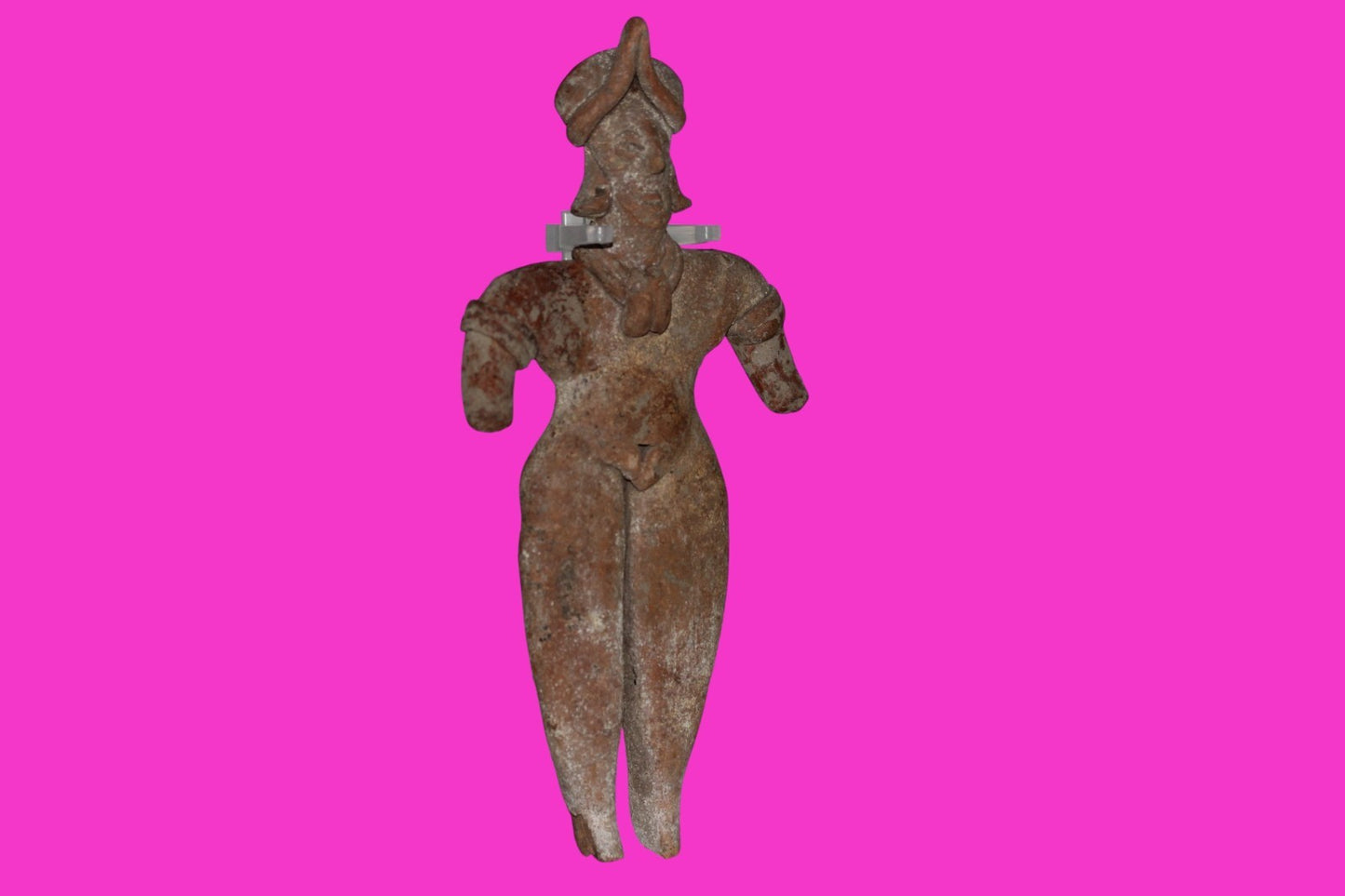 Pre Columbian Artifact 7 Inch Female Tomb Figure Colima Mexico 100 BC COA 241