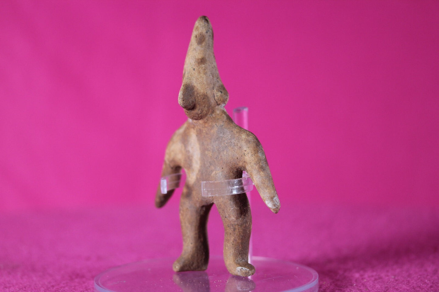 Authentic Pre Columbian Archaic Artifact Tomb Figure Colima Mexico 100BC COA 136