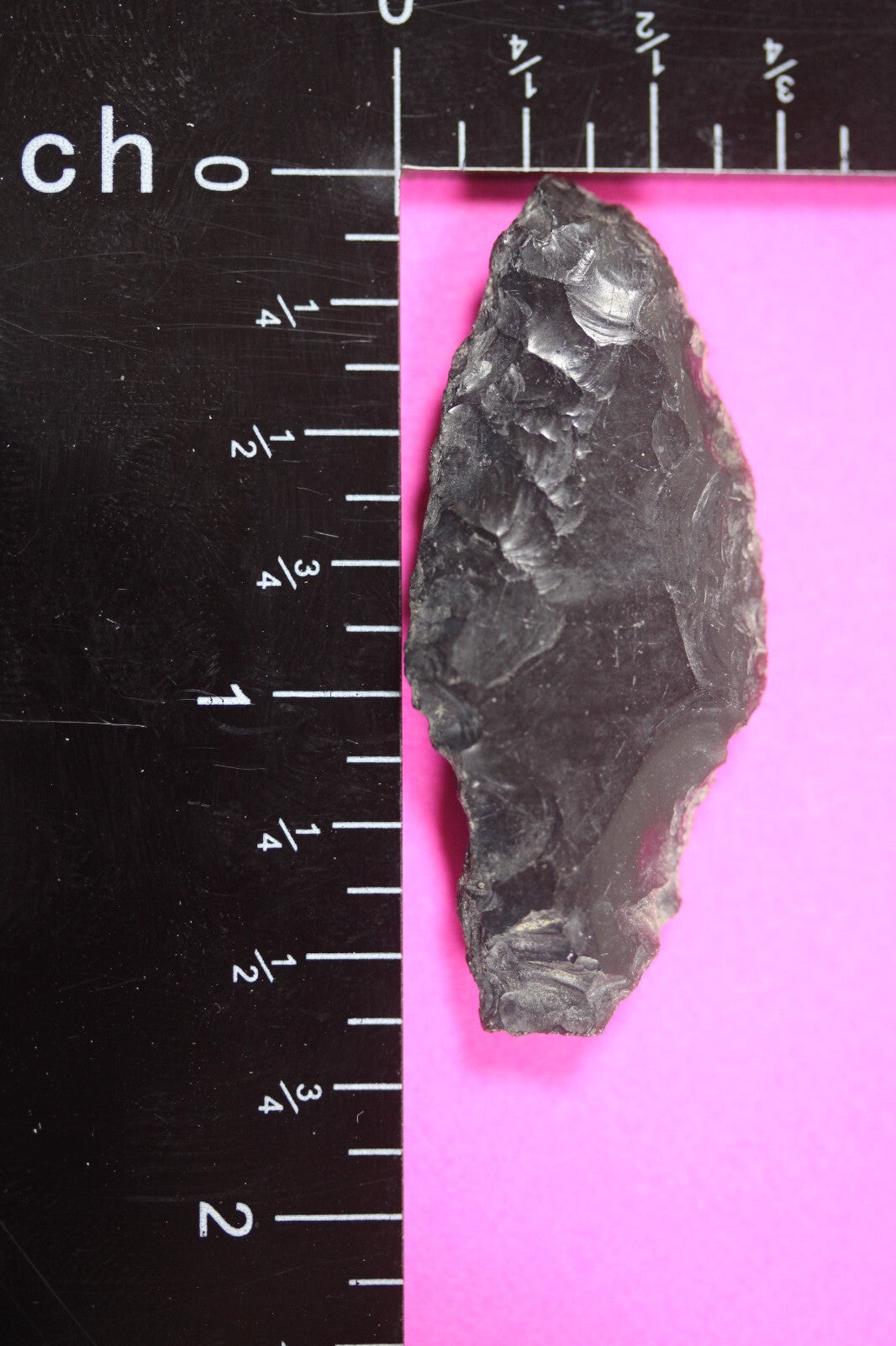 Pre Columbian Artifact Authentic Aztec Arrowhead Battle of Mexico City COA 66