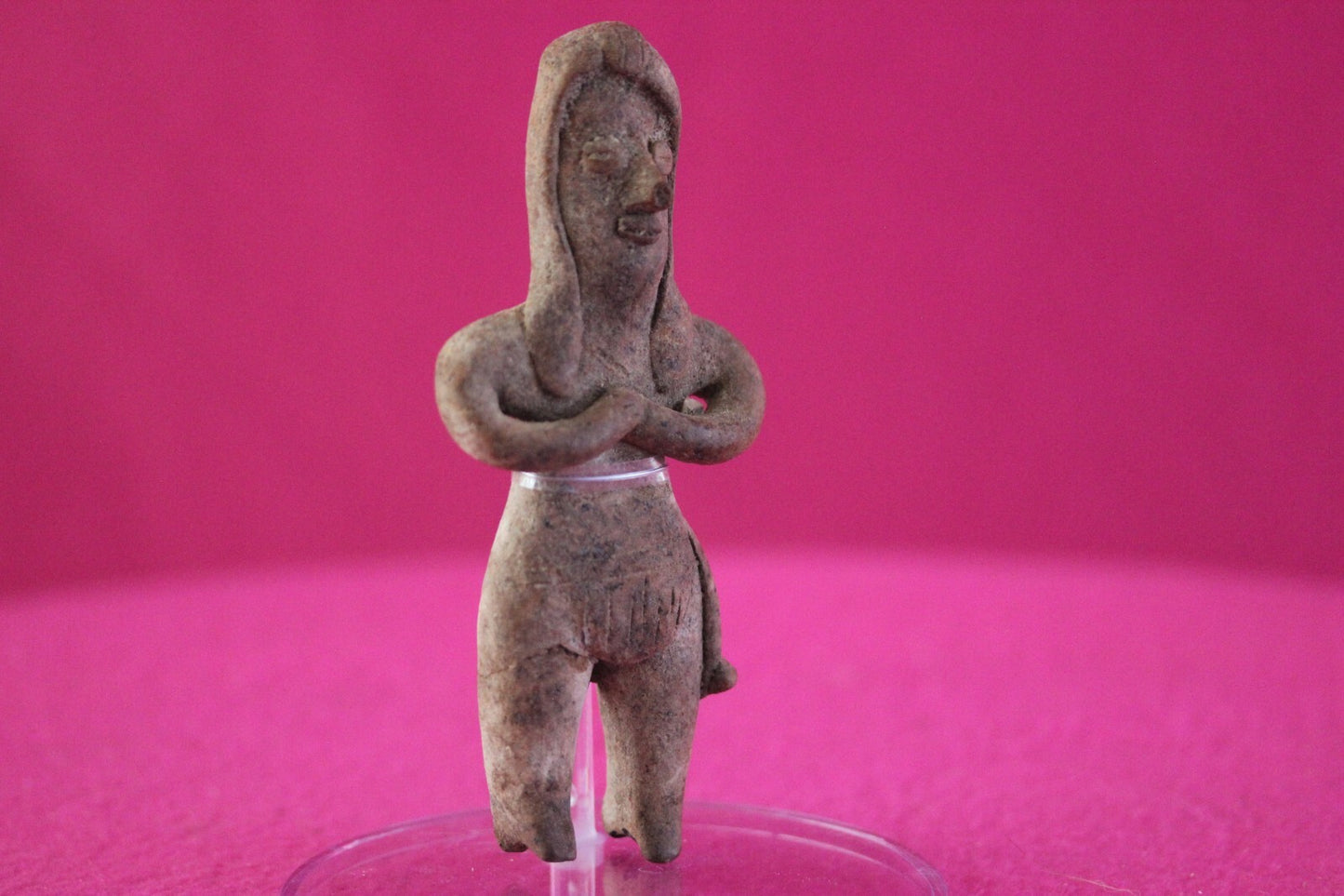 Authentic Pre Columbian Artifact Tomb Figure Colima Mexico 100 BC-250 AD COA 177