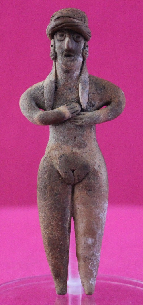 Pre Columbian Artifact Authentic Pretty Lady Tomb Figure Colima Mexico COA 204
