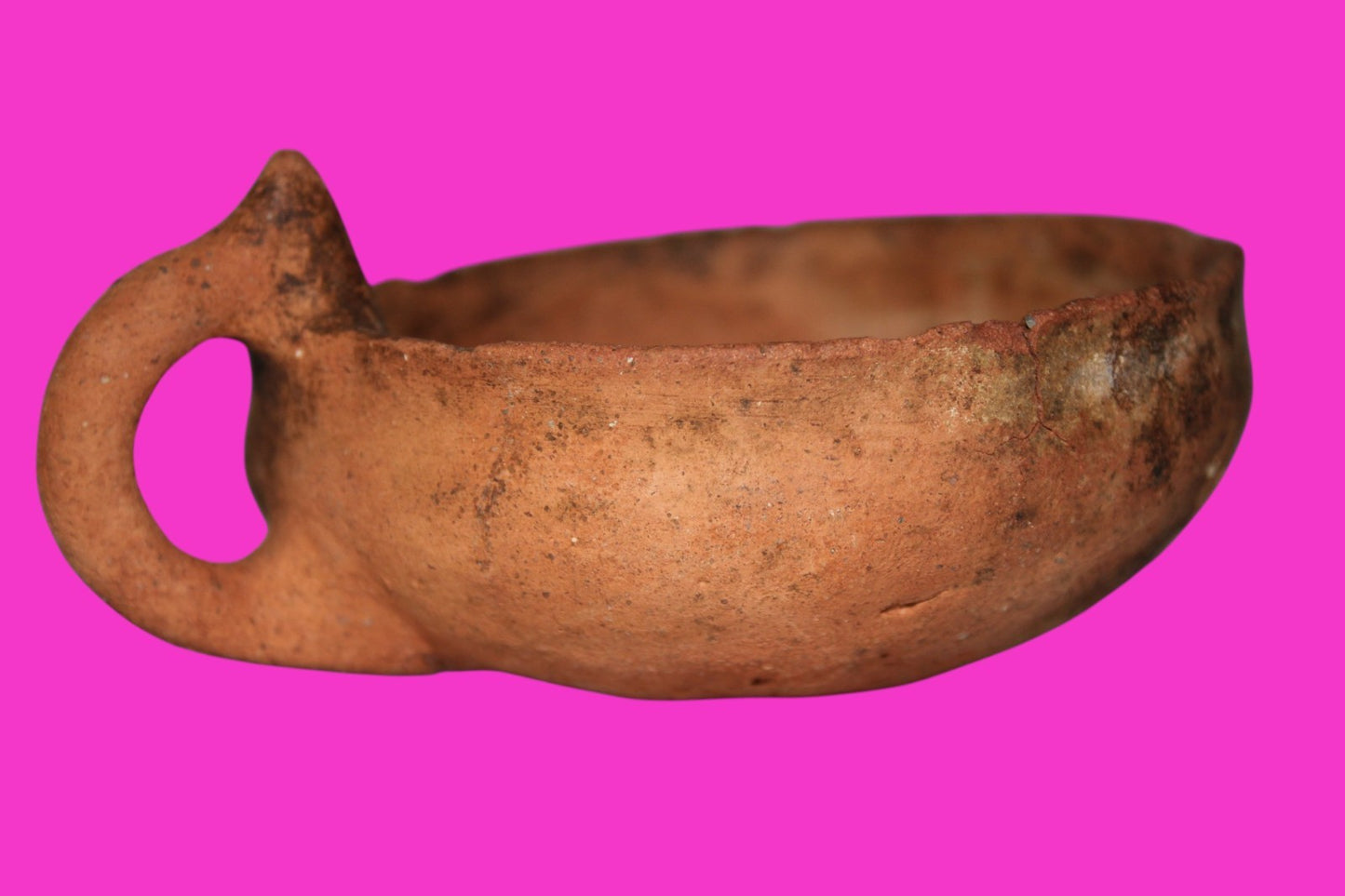 Ancient Holy Land Artifact 4000 Year Old Cup Time of Abraham 2000 BC COA J113