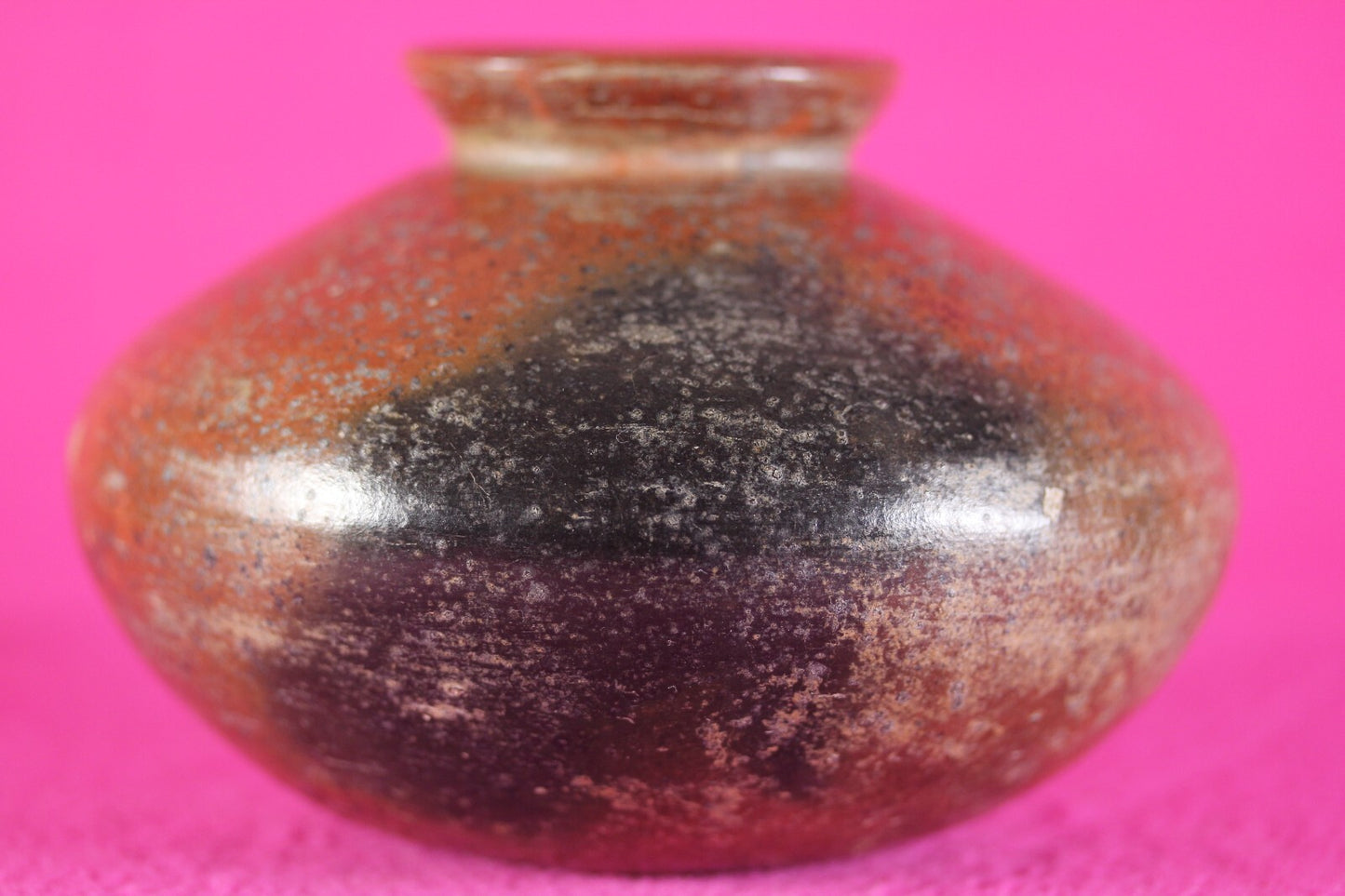 Pre Columbian Artifact Colima 300 BC-300 AD Red Jar Guaranteed Authentic COA J56