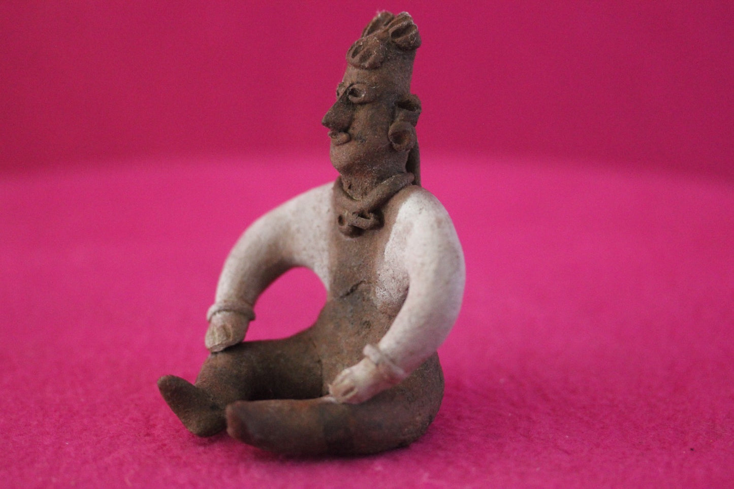 Authentic Pre Columbian Artifact Seated Shaman Tomb Figure Colima Mexico COA 194