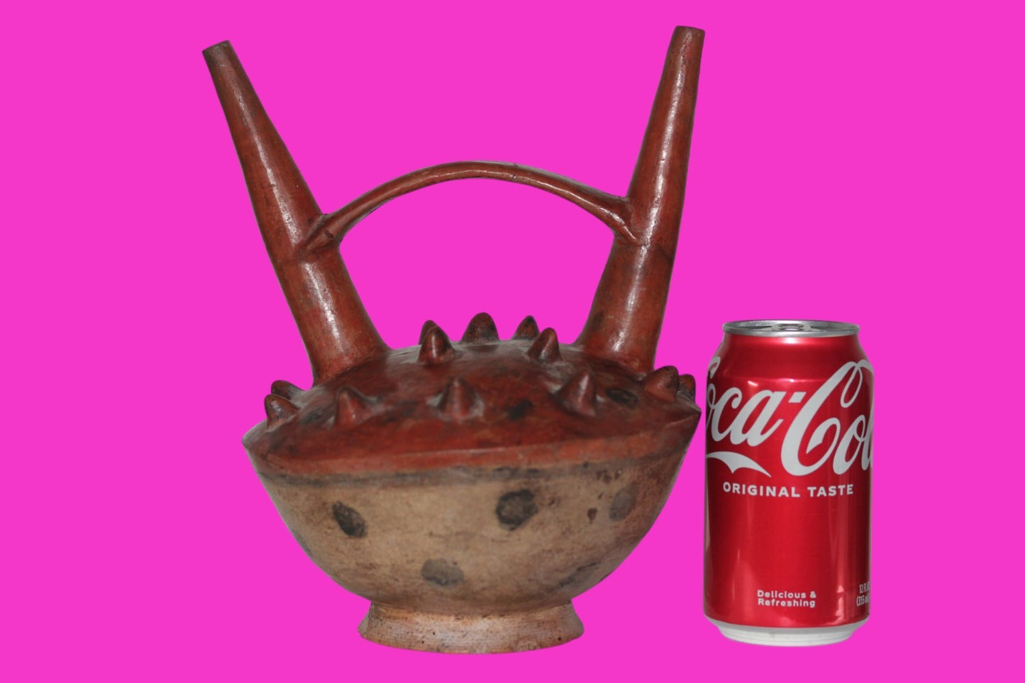 Pre Columbian Artifact Authentic Sican Stirrup Vessel 750-1000 AD Peru COA 220