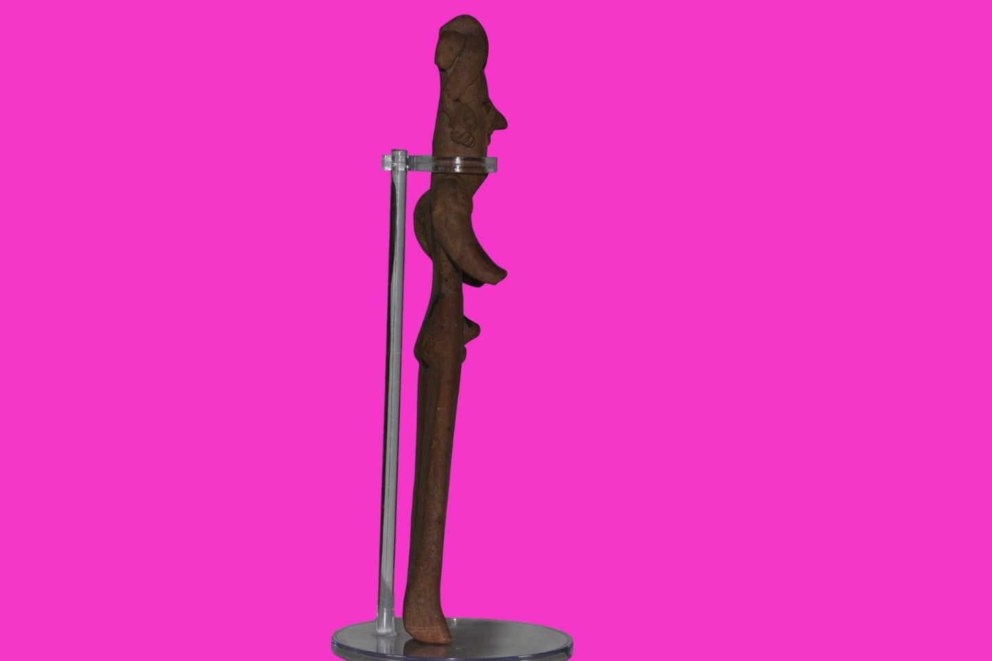 Pre Columbian Artifact Huge 9 Inch Tall Tomb Figure Colima Mexico 100 BC COA 231