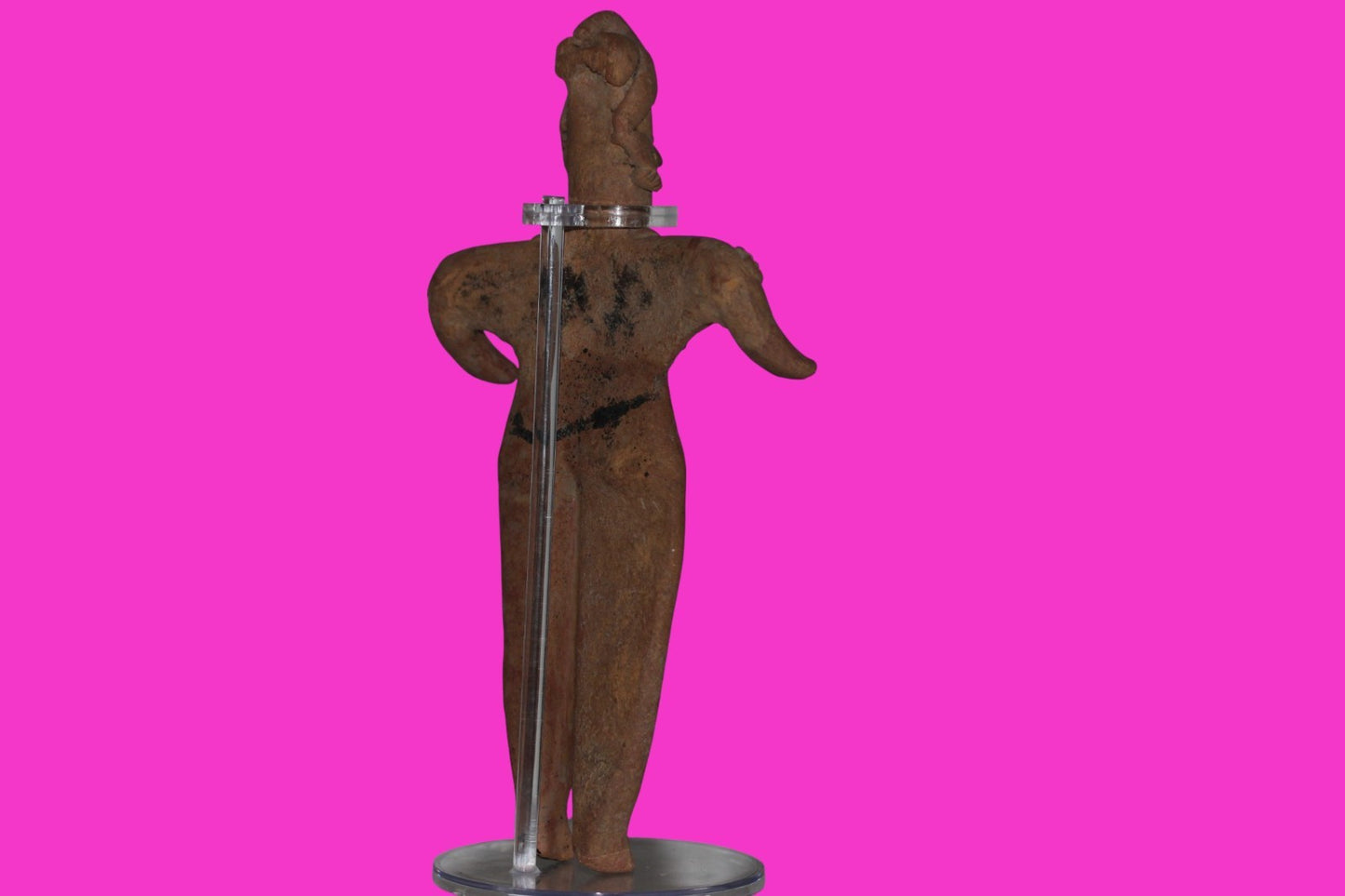 Pre Columbian Artifact Huge 9 Inch Tall Tomb Figure Colima Mexico 100 BC COA 231