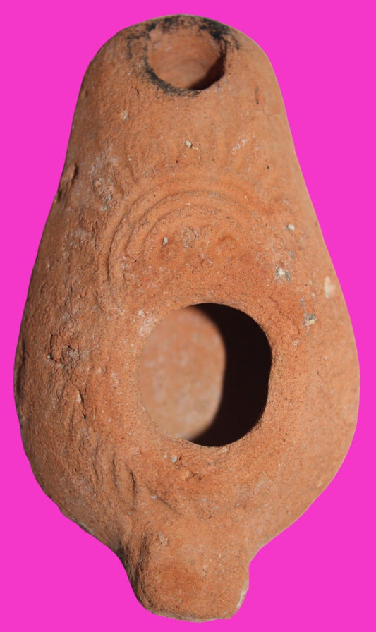 Ancient Holy Land Oil Lamp Artifact From Jesus Christ Home Land 100-500AD COA 56