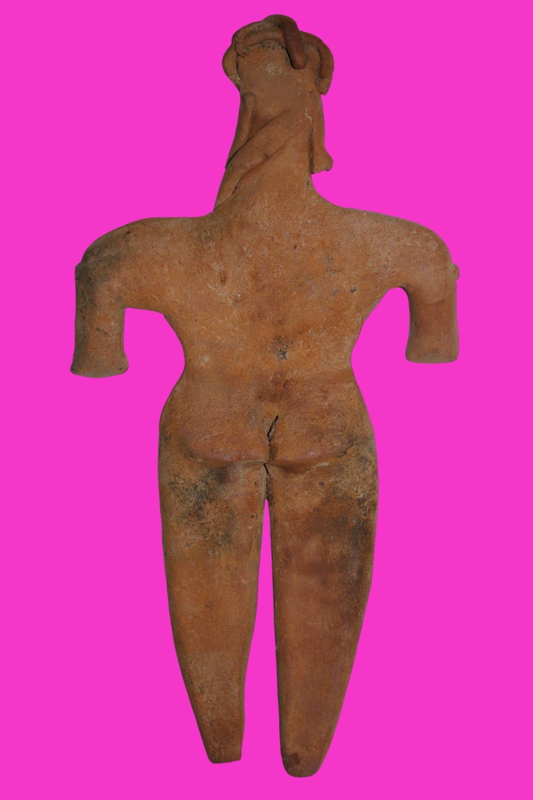 Pre Columbian Artifact Huge 8 Inch Tall Tomb Figure Colima Mexico 100 BC COA 232