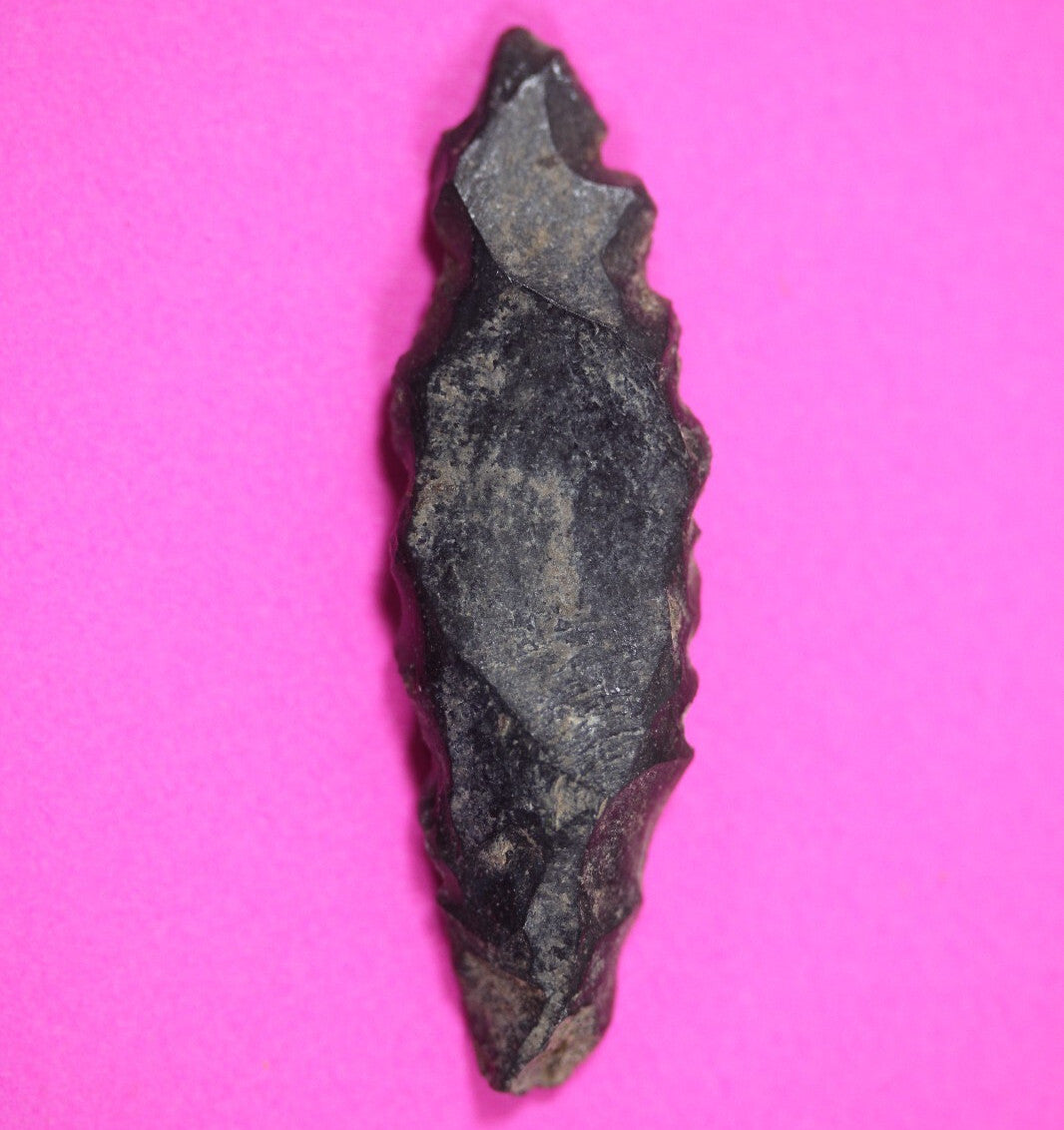 Pre Columbian Artifact Authentic Aztec Arrowhead Battle of Mexico City COA 71