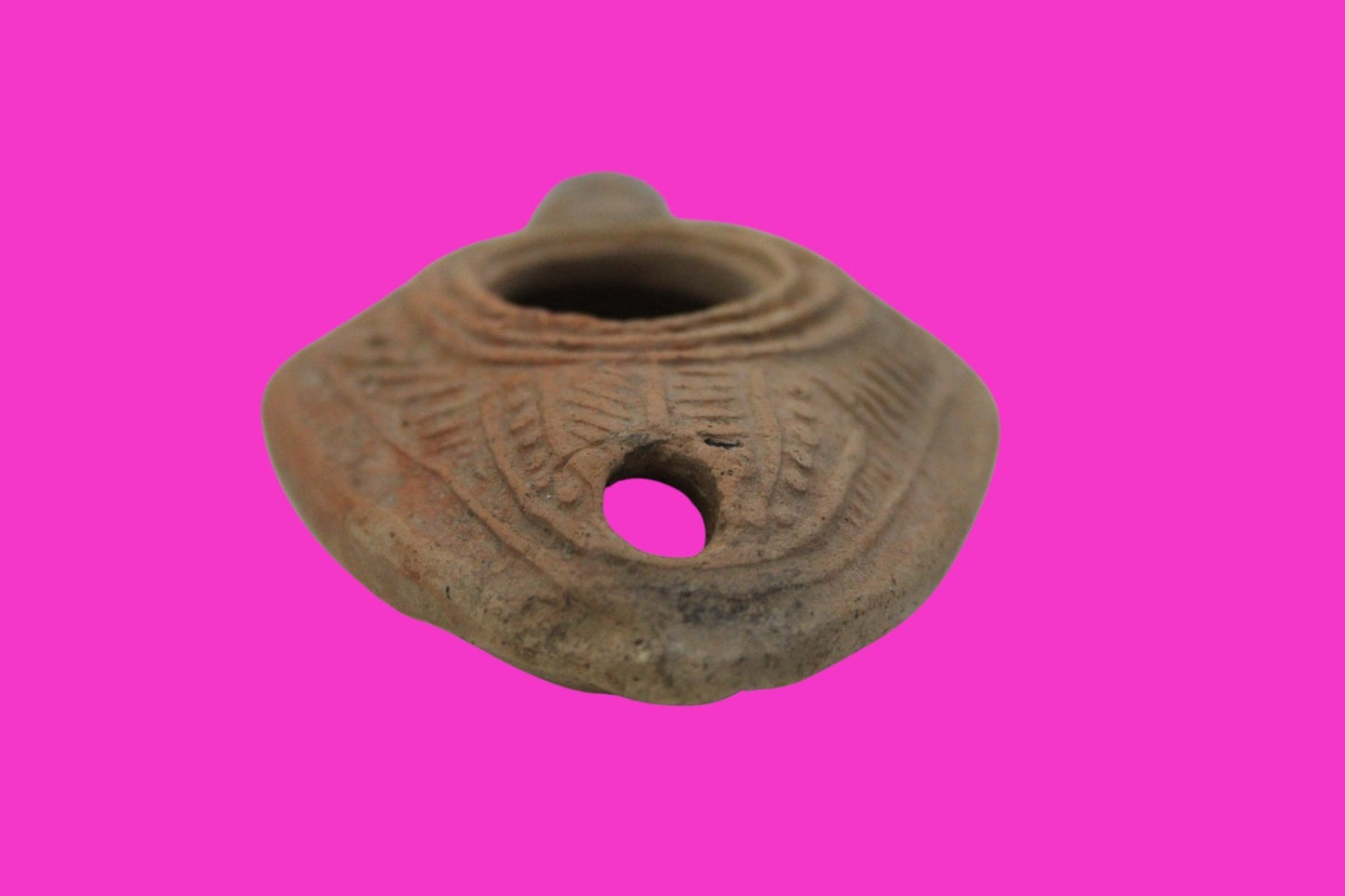 Ancient Holy Land Oil Lamp Artifact From Jesus Christ Home Land 100-500AD COA 55