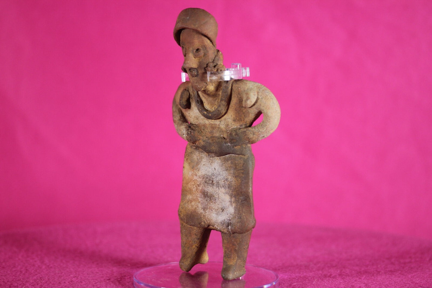 Pre Columbian Authentic Artifact Rare Grandma Tomb Figure Colima Mexico COA 142