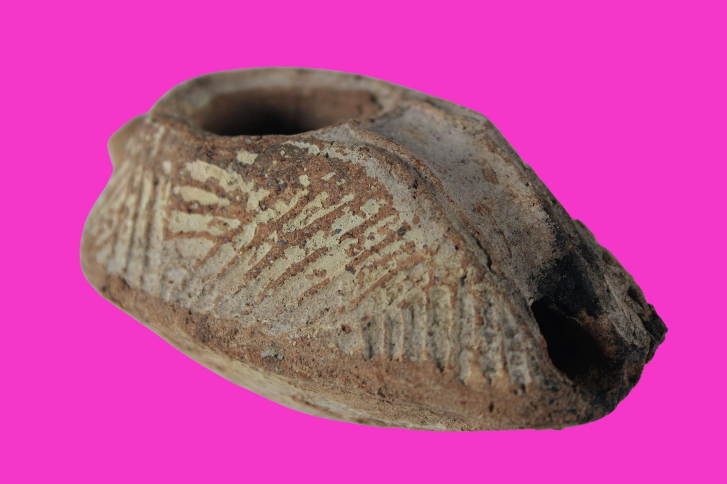 Oil Lamp Holy Land Ancient Artifact Jesus Christ Home Israel 300-600 AD COA 127